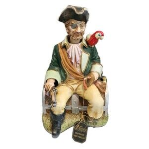 Waco Melody In Motion Hand Painted Bisque Porcelain "Salty 'N Pepper" Pirate